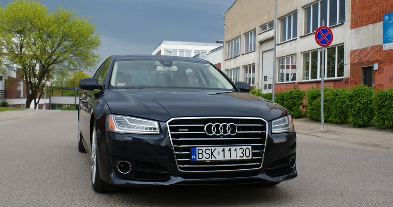 Audi A8 cena 109000 przebieg: 248000, rok produkcji 2015 z Białystok małe 529
